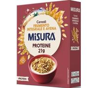 Misura Protein Fiocchi di Cereali Proteici con Frumento Integrale, Riso e Avena - Ricchi di Proteine e di Fibre, Packaging in Carta Certificata FSC, Confezione da 320 g