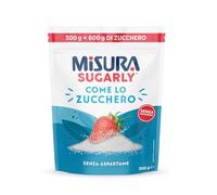 Misura® Sugarly, Dolcificante Senza Retrogusto, Zero Calorie, Cristalli Finissimi come lo Zucchero, Senza Aspartame, Senza Glutine, Vegano, Sostitutivo dello Zucchero, Confezione Richiudibile, 300g