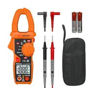 Misurare corrente CA 600 A, tensione AC/DC, resistenza, NCV, LPF, diodi, continuità e retroilluminazione per elettricisti