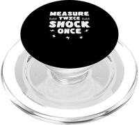 Misurare due volte lo shock una volta ingegneria elettrica per guardalinee PopSockets PopGrip per MagSafe