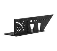 Misurare Il Sovrano | Calibro Multi-angolo 3D | 45/90 Gradi T Square Righello | Strumento Scribra Per La Lavorazione Del Legno Per Falegnami Fai -da -te Padre Padre Marito Marito Misurazione Angolare