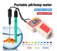 Misurator di pH temperatura due in per acquario pesci serbatoio analisi a