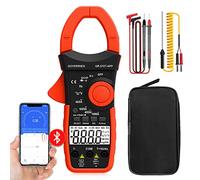 Misuratore a pinza digitale, amperometro AC DC TRMS 4000 conteggi, tester di gamma automatica GR-570T-APP con APP mobile Misura tensione e corrente Resistenza/Capacitanza/Temperatura/Continuità/Diodi