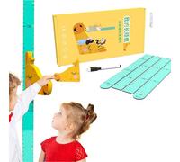 Misuratore Altezza Bambini Da Parete - 180 Cm Cartello Crescita Con Righello | Righello Magnetico Murale Decorativo per Ragazze e Ragazzi Cameretta Casa Aula