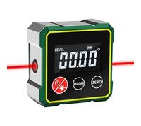 Misuratore angolare digitale magnetico con laser elettronico, strumento di misura angolare, livello digitale con display LCD, spegnimento automatico per misurazioni di precisione (Con Laser)