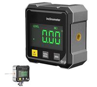 Misuratore angolare digitale magnetico - Preciso, autolivellante e con schermo LCD, Misuratore digitale di angoli magnetico a 4 lati, Inclinometro Digitale Ricaricabile per la lavorazione del legno