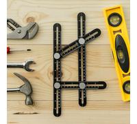 Misuratore angolare snodabile con 4 lati variabili - In lega di alluminio