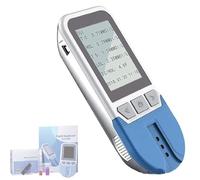 Misuratore colesterolo, monitor lipidico 5 in 1, facile da usare, archiviazione 500 dati, risultato in 2min, analizzatore lipidico, per uso domestico.