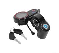 Misuratore con display LCD, scooter elettrico per strumento Hitway H5 a 6 pin, con blocco a chiave di accensione, display digitale per accessorio per scooter elettrico