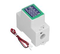 Misuratore Consumo Elettrico,100A AC50-300V Voltimetro Amperimetro Digital PZEM-008 Wattmetro Multifunzione con Display LCD, Guida DIN Adatto per sistemi di alimentazione