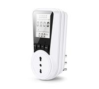 Misuratore Consumo Elettrico, Contatore del Consumo di Corrente,Misuratore dei Costi Energetici, 7 modalità di monitoraggio,Schermo LCD Retroilluminato,Protezione da Sovraccarico,Potenza Massima 3680W
