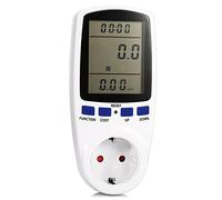 Misuratore Consumo Elettrico, Misuratore di Potenza con Protezione Sovraccarico, Display di Grandi Dimensioni, Potenza Massima 3680W