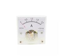 Misuratore da pannello analogico, 91C4 DC Amperometro analogico Voltmetro Pannello Puntatore meccanico Gamme di corrente multiple(0-5A)