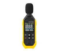 Misuratore Decibel FDM01 Misuratore Di Rumore Digitale Misuratore Di Livello Sonoro Palmare DB Meter 30~130dB Strumento Di Misura Audio Batteria Al Litio 600mah(Yellow)