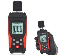 Misuratore decibel, TA-650A, misuratore sonoro, calibro db, calibrato con schermo LCD, misuratore di livello sonoro con registrazione ponderata A, gamma 30-130 dB, MAX/MIN, archiviazione dati