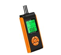 Misuratore del suono digitale, lettore decibel portatile con display retroilluminato e schermo umidità della temperatura per lettore del suono sul posto lavoro Display retroilluminato