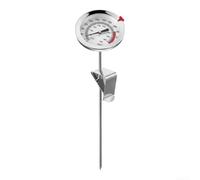 Misuratore della temperatura dell'olio in acciaio inossidabile con supporto per padella per grigliare cottura e pasticceria misurazione della temperatura (23 cm)