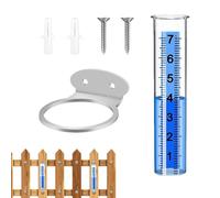 Misuratore dell'acqua per pioggia, contatore dell'acqua piovana resistente al, contatore trasparente con grandi numeri per irrigazione, prato, giardino, recinzione