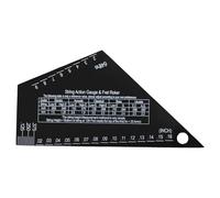 Misuratore dell'Azione Corde Chitarra, Scala ad Alta Precisione Bilanciere con Grafici Metrici e di Conversione Righello per l'Altezza Delle Corde Strumento Livellamento dei Tasti per Liutaio