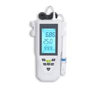 Misuratore di Acidità LCD Portatile, Tester Intelligente per La qualità dell'Acqua PH, 1000 Set di Memoria, Calibrazione Multi-Punto, Compensazione della Temperatura, per Test dell'Acqua
