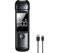 Misuratore di alcool della polizia, misuratore di profilo ad alta precisione con display LCD digitale colorato, misuratore di alcol professionale con 10 bocchini per l'uso a casa o alle feste