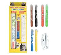 Misuratore Di Altezza Da Parete | Decorazione Righello Crescita Con Disegni,Carta Da Parati Crescita Bambini Per Camera Bimbi E Aula
