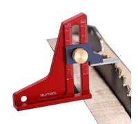 Misuratore di altezza da tavolo - Strumento per la lavorazione del legno metrico imperiale | Righello di profondità magnetico in lega di alluminio per seghe circolari, tavoli del router, misurato