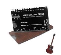 Misuratore di altezza delle corde per chitarra, strumenti di configurazione per chitarra , multifunzione, per chitarra elettrica, , viaggi, attività all'aperto, casa