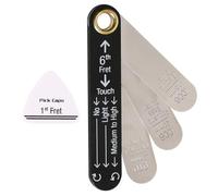 Misuratore di altezza multifunzione per corde per chitarra, adatto per esercitazioni domestiche, installazione professionale e manutenzione degli strumenti, strumenti di misurazione della chitarra