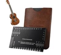 Misuratore di Azione Corda - Strumento Misura Precisione | Righello Chitarra Metrica E Imperiale Per Riparazione Collo, Impostazione, Livellamento Pulsanti, Regolazione Tremolo