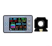 Misuratore di batteria senza fili DC 120V 100A Volt Amp Ah SOC Capacità residua Display LCD digitale per sistemi di batterie con monitoraggio della temperatura Sovraccarico per PROTEZIONE