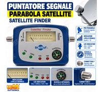 MISURATORE DI CAMPO INDICATORE DI SEGNALE PER ANTENNE SATELLITARI SAT FINDER
