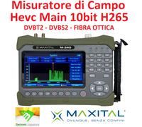 MISURATORE DI CAMPO PROFESSIONALE HD COMBO SAT SATELLITARE E TERRESTRE DVB T2 S2