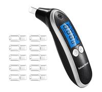 Misuratore di chetone professionale, analizzatore digitale avanzato e tester di chetosi, risultati immediati, tester di respirazione portatile per test di chetosi con 10 bocchini (nero)