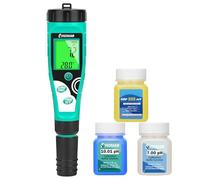 Misuratore di Cloro per Piscina UIUZMAR, Tester Digitale di Salinità e Cloro e pH con Soluzione di Calibrazione, Tester di pH, Cloro Libero, ORP, Sale, EC, TDS, Temp per Acquari Idroponica