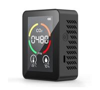 Misuratore Di CO2 5in1 3in1 Rilevatore Di Gas Portatile Umidità Temperatura LCD Digitale Multifunzionale TVOC HCHO Monitor Della Qualità Aria Facile Da Usare(3 IN 1)