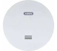 ABUS Rilevatore di fumo piatto RWM160 - con batteria di 10 anni - Etichetta Q e certificazione DIN EN 14604 - lampeggio ridotto di notte - bianco