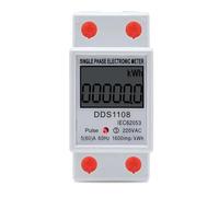 Misuratore di consumo energetico con display digitale LCD Misuratore di energia monofase Watt Wattmetro kWh 230 V CA 50 Hz 60 A Elettrico Din Rail(KWH Meter 80A)