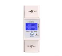 Misuratore di consumo energetico con display retroilluminato, progettato per installazione e controllo su guida DIN