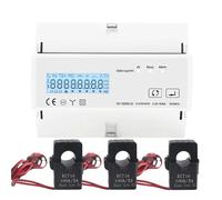Misuratore di consumo wattmetro 230VAC misuratore di potenza bidirezionale trifase con trasformatore di tipo diviso 3 pz CT(Meter 3PCS CT 100A)