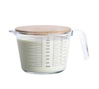 Misuratore di | Contenitore di misurazione liquido per pasticceria - Utensili da cucina che vanno al microonde con coperchio per alimenti liquidi uova cottura miscela