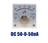 Misuratore di corrente analogico da pannello Square 50-0-50uA per circuiti