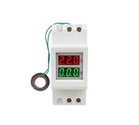 Misuratore di corrente digitale a doppio LED su guida DIN 2P Voltmetro AC Amperometro 80.0-300.0V 200.0-450