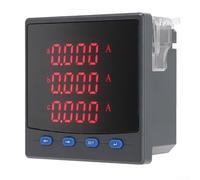 Misuratore di corrente digitale dell'amperometro intelligente trifase con Rs485 per la comunicazione Modbus Rtu ha condotto l'esposizione per il pannello industriale 96x96mm Dimensione Colore nero
