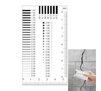 Misuratore di crepe | Trasparente Centratura Carta Precisione 0,01 mm - Calibro a scheda per la larghezza della crepa | Per Professionisti, Hobbisti, Studenti, Collezionisti E Appassionati