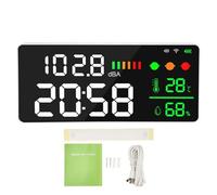 Misuratore di decibel a LED con grande schermo, rilevatore di livello sonoro, monitor di umidità e temperatura WIFI, display 11 pollici, strumento di test del rumore ambientale