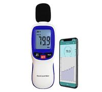 Misuratore DI Decibel Bluetooth Con Registrazione E Allarme, Tester Audio Portatile per Misurare Livelli DI Rumore Da 30 a 130 db Con Precisione ± 1,5 Db