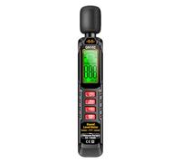 Misuratore di decibel del suono, monitor del livello di rumore - gamma A 30-130 dB con display LCD retroilluminato, funzione hold e rilevamento per monitoraggio ambientale, costruzione e valutazione