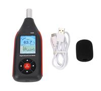 Misuratore di decibel, Misuratore di rumore, misuratore livello sonoro, display LCD ad alta precisione, portatile, lettore decibel for privati, famiglie e aziende