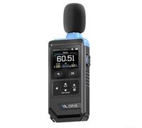 Misuratore di decibel professionale, FDM-02 con visualizzazione dell'umidità della temperatura, gamma 30-130 dB, doppia ponderazione A/C per la misurazione del rumore di pianificazione urbana
